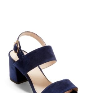 Women's Cole Haan Avani Block Heel Sandal, Size 8 B - Blue