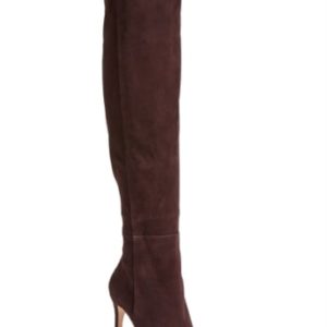 Women's Joie 'Olivia' Suede Over The Knee Boot, Size 8US / 38EU - Purple