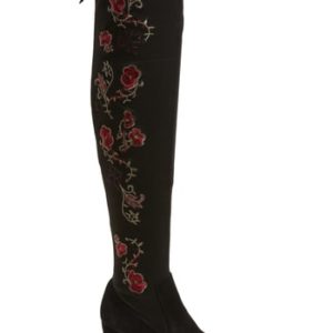 Women's Linea Paolo Thea Over The Knee Boot, Size 5 M - Black