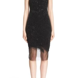 Women's Pamella Roland Sequin Grid Cocktail Dress