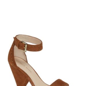 Women's Pelle Moda Krista Cone Heel Sandal, Size 5 M - Brown