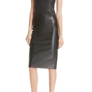 Women's Theory Bedford Faux Leather Slipdress