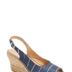 Women's Toni Pons 'Carmina' Silk Slingback Wedge Sandal