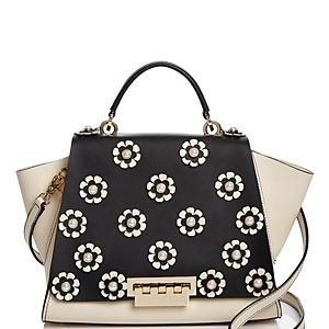 Zac Zac Posen Eartha Iconic Soft Faux-Pearl Floral Leather Satchel