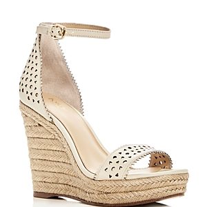 Botkier Women's Jamie Leather Espadrille Wedge Sandals