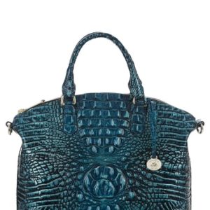 Brahmin 'Melbourne - Large Duxbury' Satchel - Blue/green