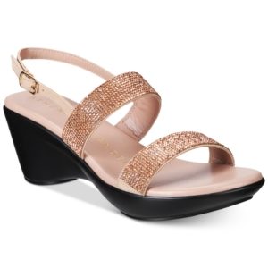 Callisto Simion Embellished Wedge Sandals Women's Shoes