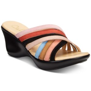 Callisto Willowe Slide Platform Wedge Sandals Women's Shoes