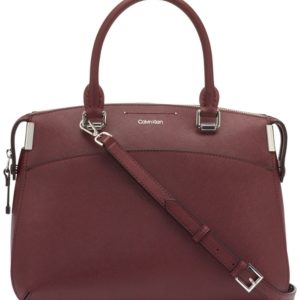 Calvin Klein Raelynn Leather Satchel