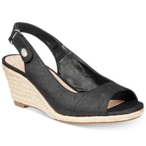 Charter Club Samiee Slingback Espadrille Wedge Sandals, Created for Macy's Women's Shoes