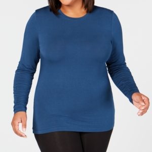 Cuddl Duds Plus Size Softwear Crew-Neck Top