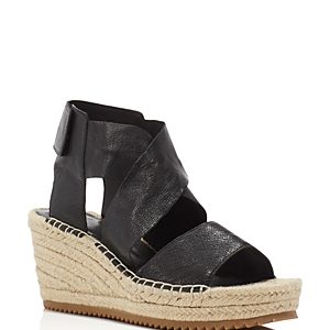 Eileen Fisher Willow Espadrille Platform Wedge Sandals