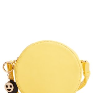 Estella Bartlett Faux Leather Round Bag - Yellow