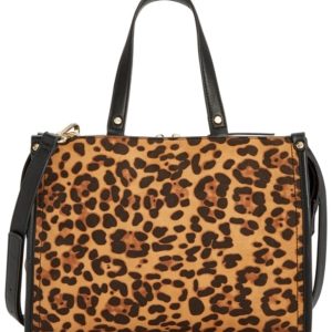 I.n.c. Remmey Leopard-Print Satchel, Created for Macy's