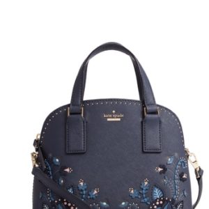 Kate Spade New York Out West - Small Lottie Leather Satchel - Blue