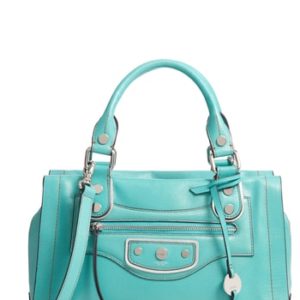 Lodis Los Angeles Madeline Rfid Leather Satchel - Blue/green