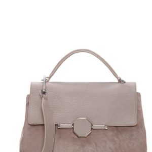 Louise Et Cie Kora Genuine Calf Hair Satchel - Grey