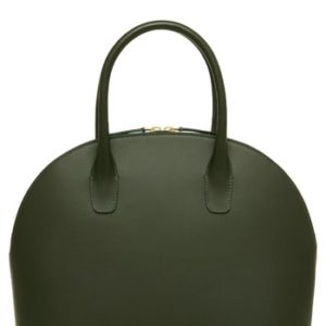 Mansur Gavriel Top Handle Rounded Leather Bag - Green