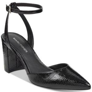 Marc Fisher Cedrina Two-Piece Block-Heel Pumps Women's Shoes