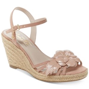 Nanette by Nanette Lepore Quince Floral Wedge Sandals, Created for Macy's Women's Shoes