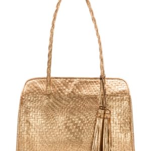 Patricia Nash Metallic Woven Paris Satchel