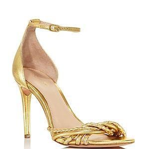 Rachel Zoe Women's Aubrey Metallic Leather High-Heel Sandals