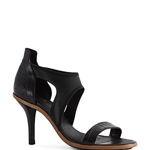 Reiss Women's Camille Snakeskin-Embossed Leather & Neoprene High-Heel Sandals