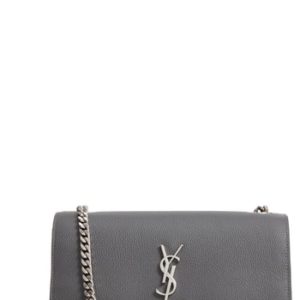 Saint Laurent Medium Sunset Leather Bag - Black