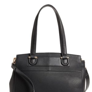 Sole Society Sterling Faux Leather Satchel - Black