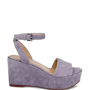 Splendid Women's Felix Suede Platform Wedge Ankle Strap Sandals