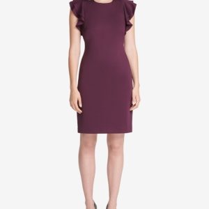 Tommy Hilfiger Ruffle-Sleeve Sheath Dress