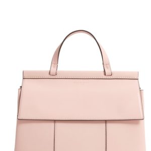 Tory Burch Block T Leather Top Handle Satchel - Pink