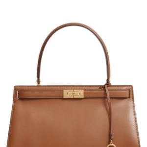 Tory Burch Lee Radziwill Small Leather Satchel - Brown