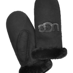 Ugg Logo Shearling Mittens