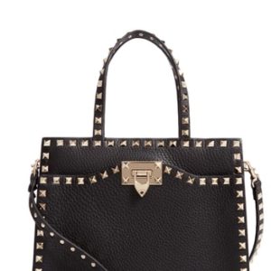 Valentino Garavani Small Rockstud Leather Satchel -