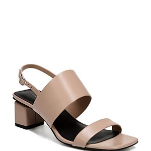 Via Spiga Women's Forte Leather Slingback Block Heel Sandals