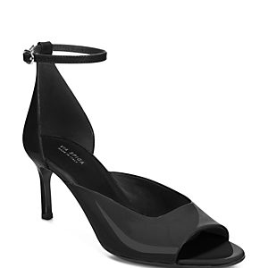 Via Spiga Women's Jennie Patent Leather Mid-Heel Sandals