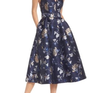 Women's 1901 Belted Fit & Flare Party Dress