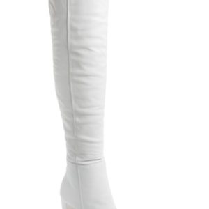 Women's Alexandre Birman Anna Slouch Over The Knee Boot, Size 7 M - White