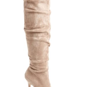 Women's Charles By Charles David Mueller Over The Knee Boot, Size 6 M - Beige