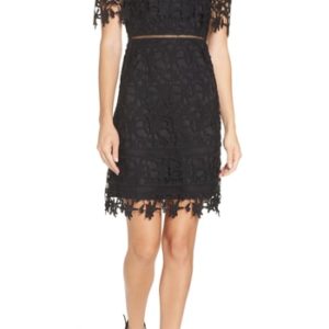 Women's Chi Chi London Adita Crochet Lace Cocktail Dress