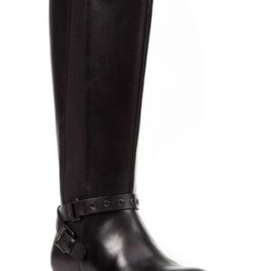 Women's Geox Felicity Abx Waterproof Knee High Riding Boot, Size 5US / 35EU - Black