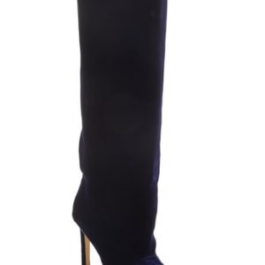 Women's Marskinryyppy Knee High Velvet Boot, Size 6US / 36EU - Blue