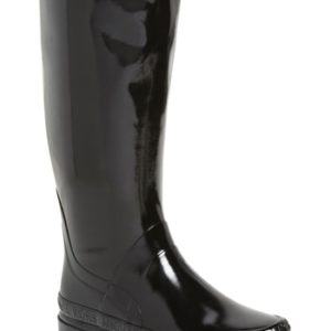 Women's Michael Michael Kors Baxter Knee High Rain Boot, Size 6 M - Black