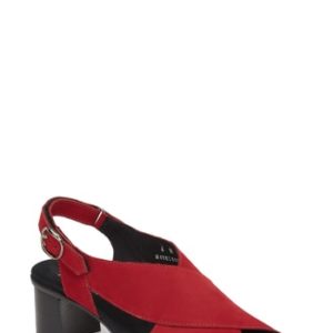 Women's Munro Laine Block Heel Sandal, Size 6 M - Red