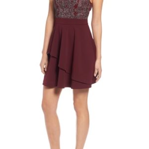 Women's Speechless Beaded Skater Dress