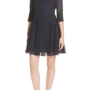 Women's Ted Baker London Gaenor Embroidered Detail Dress