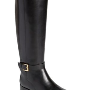 Women's Tory Burch Brooke Knee High Boot, Size 6 M - Black