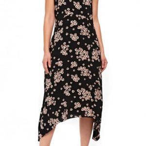 Women's Wallis Daisy Hanky Hem Midi Dress