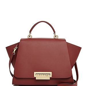 Zac Zac Posen Eartha Iconic Soft Top Handle Large Leather Satchel